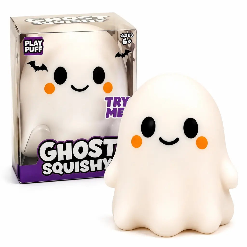 Halloween Ghost Squishy Toy, Cute Boy & Girl Character Variations, Satisfying Slow-Rise Sensory Fidget Squeeze Toy, Spooky Season Desk Buddy, Halloween Basket Stuffer, Non-Candy Trick-or-Treat Surprise, Party Favor & Cute Gift Idea, 1 Piece