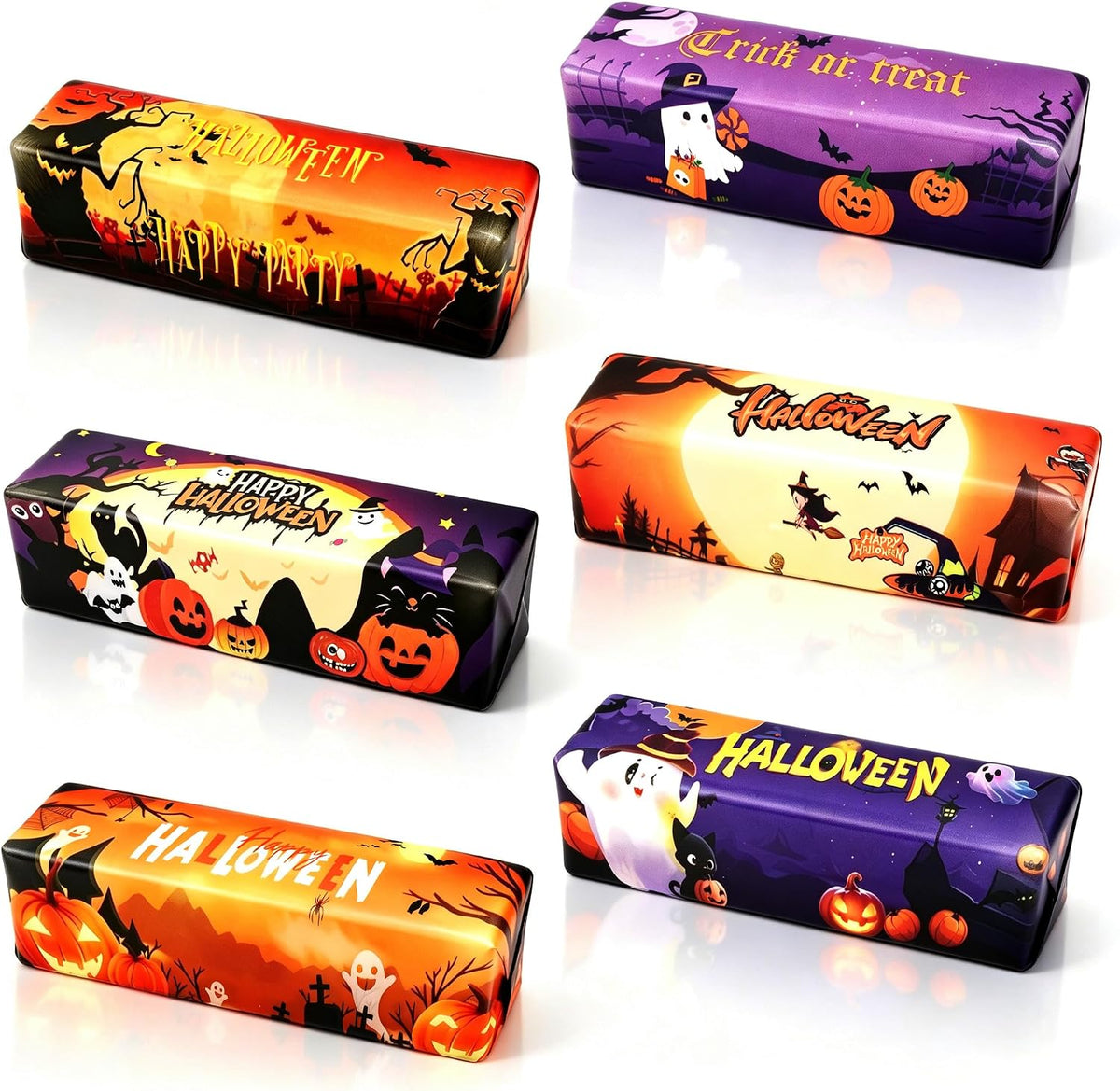 6-Pack Halloween Butter Squishy Toys, Super Soft Slow-Rising Sensory Fidget Squeeze Set, Spooky Ghost Novelty Stress Relief Toys for Kids, Teens & Adults, Trick-or-Treat Party Favors, Classroom Prizes & Holiday Gifts