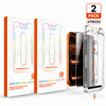 INSTAFIT 2-Pack [4-Piece]  Privacy Screen Protector & Camera Lens Protector – Tempered Glass Protection Kit, Anti-Spy Viewing Shield, Scratch-Resistant, Case-Friendly & Easy to Install