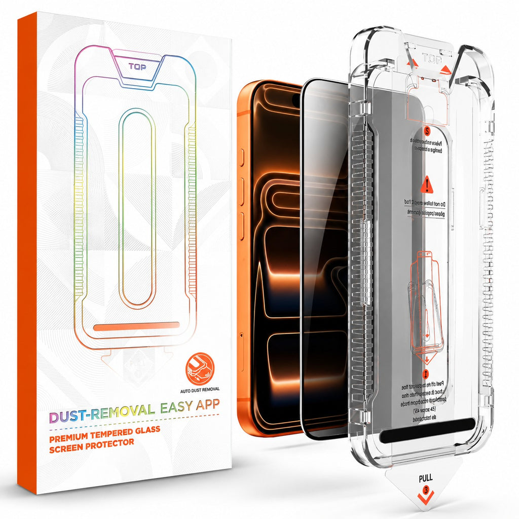 INSTAFIT 2-Pack [4-Piece]  Privacy Screen Protector & Camera Lens Protector – Tempered Glass Protection Kit, Anti-Spy Viewing Shield, Scratch-Resistant, Case-Friendly & Easy to Install