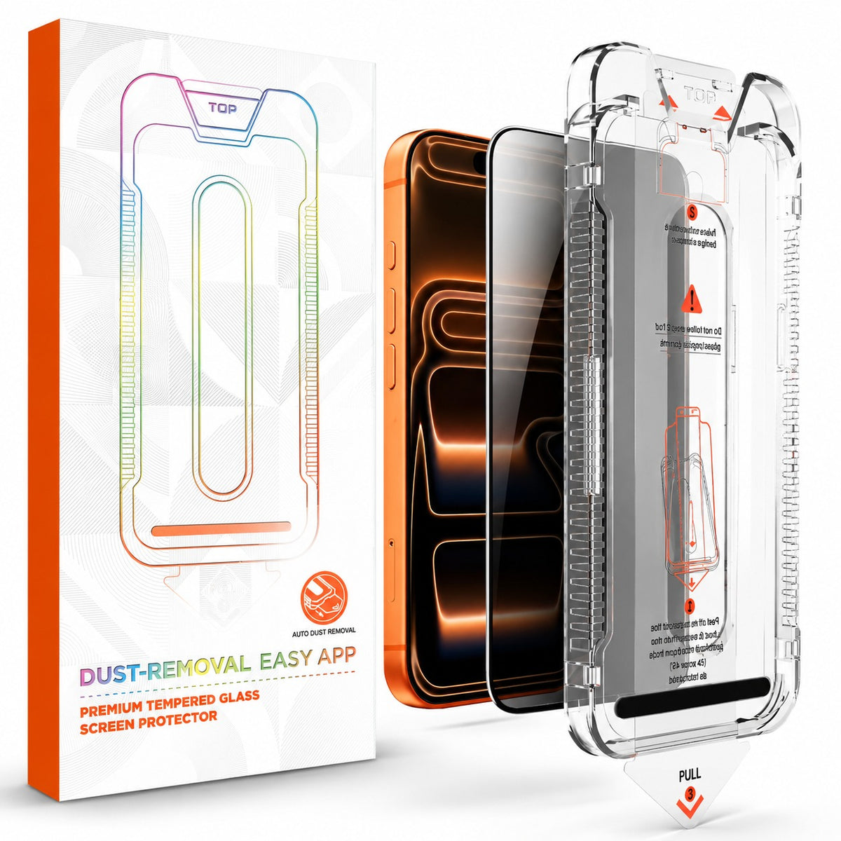 INSTAFIT 2-Pack [4-Piece]  Privacy Screen Protector & Camera Lens Protector – Tempered Glass Protection Kit, Anti-Spy Viewing Shield, Scratch-Resistant, Case-Friendly & Easy to Install